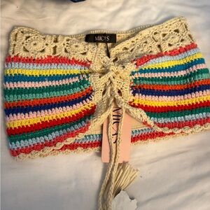Micas Crochet Multicolor Crop Top